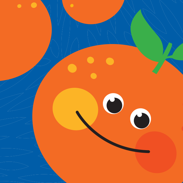 orange cartoon character